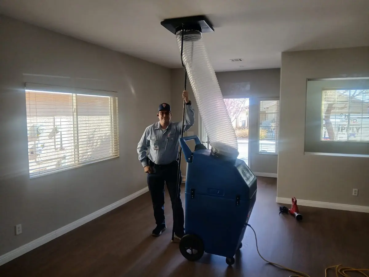 Professional Dryer Vent Cleaning work inside a Fuller Heights home